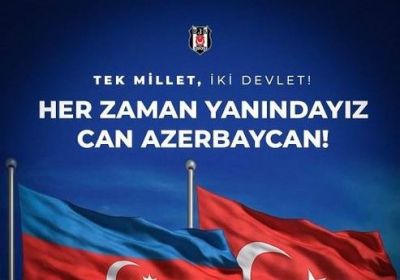 “Beşiktaş” və “Trabzonspor”dan Azərbaycana dəstək paylaşımı