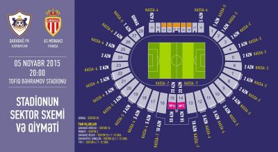 “Qarabağ” - “Monako” oyununun biletləri satışa çıxdı
