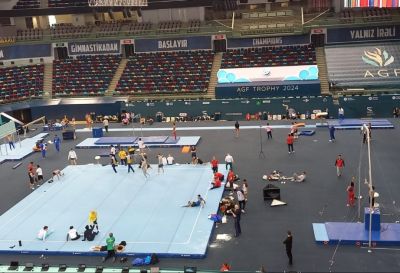 Azərbaycan gimnastları Bakıda keçiriləcək Dünya Kubokuna hazırlaşırlar