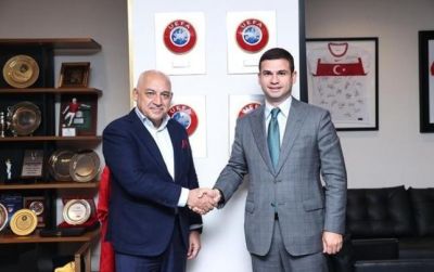 Orxan Məmmədov Türkiyə Futbol Federasiyasının prezidenti ilə görüşdü