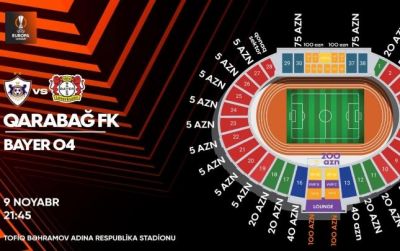 “Qarabağ” - “Bayer Leverkuzen” oyununun biletləri satışa çıxarılır