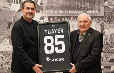 “Neftçi” Kazbek Tuayevi təbrik etdi