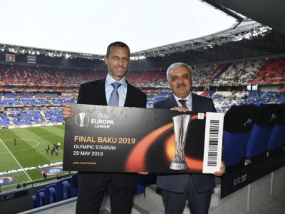 Final oyununun ilk bileti AFFA prezidentinə təqdim olundu