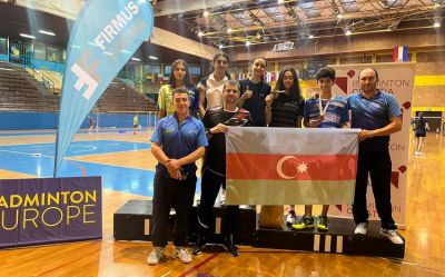 Azərbaycan badmintonçuları beynəlxalq turnirdə bürünc medal qazanıblar