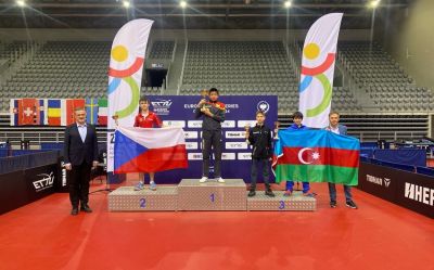 Azərbaycanın stolüstü tennisçisi beynəlxalq turnirdə bürünc medal qazanıb