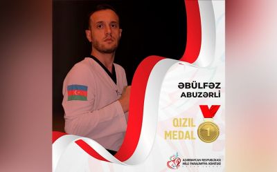 Azərbaycan parataekvondoçusu Avropa çempionatında qızıl medal qazanıb