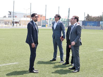 Qırğızıstan Futbol Federasiyasının prezidenti Bakıda (FOTO)