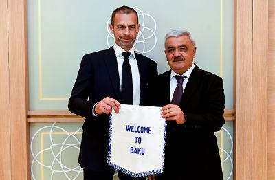 AFFA və UEFA prezidentləri görüşüb